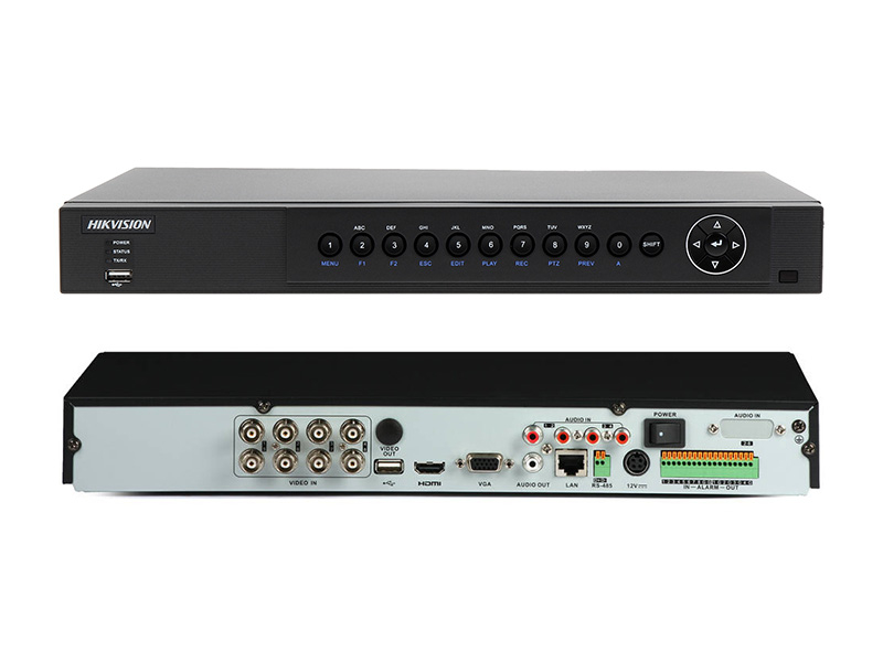 DS-7208HQHI-SH/A - Rejestrator 8-kanałowy 2.0 Mpix HD-TVI / ANALOG / IP - HIKVISION | DS-7208HQHI-SH/A