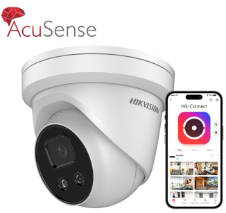 DS-2CD2326G2-IU - Kamera kopułkowa IP 2Mpx, AcuSense, IP67, PoE, Mikrofon - Hikvision | 6931847165505