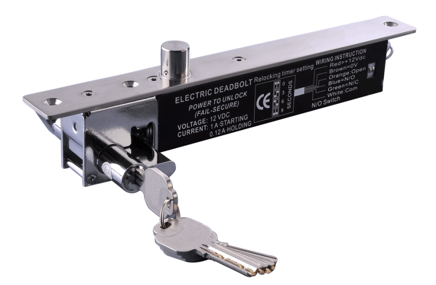 SBL12NMTL - Elektrorygiel 12V DC z zamkiem cylindrowym o wytrzymałości do 1000kg - Hartte