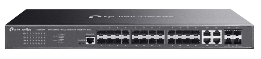 SG3428XF - Switch zarządzalny Omada, 24 x SFP, 4x SFP+ 10GE - TP Link | SG3428XF