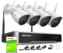 NK42W0H-1T(WD) / WIFIKIT-B2-4CH - Zestaw do monitoringu WiFi, 4 Kamery 2Mpx, IR30 - Hikvision | 5904708310230
