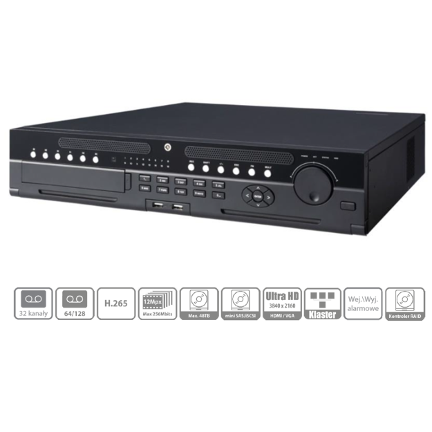 BCS-NVR3208-4K-RH - Rejestrator IP 4K 32-kanałowy - BCS