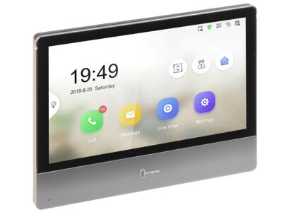 DS-KH8350-WTE1 - Monitor do wideodomofonu IP 2-gen, 7" IPS LCD, PoE - Hikvision | 6954273691592