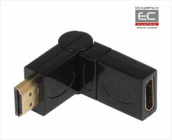HDMI-KR - Regulowany łącznik HDMI Gniazdo / HDMI Wtyk | HDMI-KR