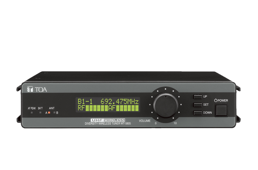 WT-5805 - Odbiornik bezprzewodowy - 64 kanały - TOA | WT-5805
