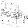 F00U-C - Elektrozaczep niskoprądowy z wyślizgiem, 12-24V AC/DC -  Biratronik