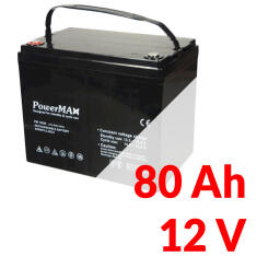 PM 12800 - Akumulator PowerMAX 80Ah 12V - MaxBat | PM 12800