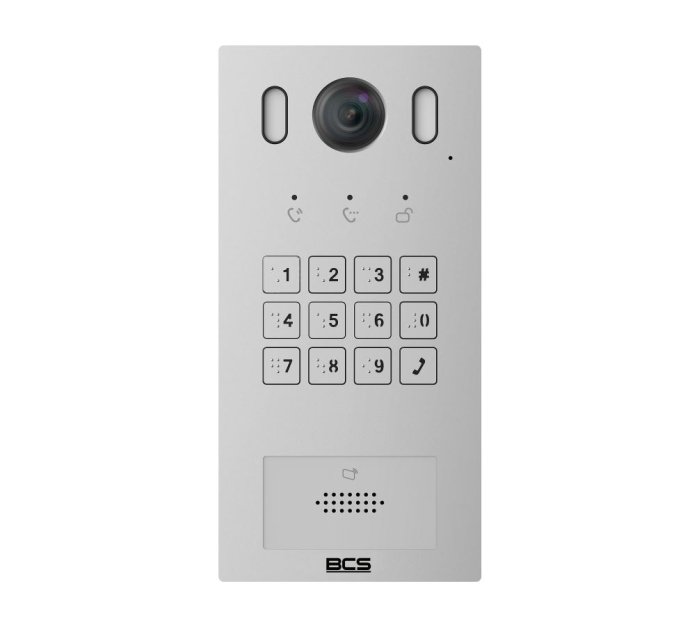 BCS-PAN1601S-S - Stacja bramowa 1-rodzinna IP, IP65, PoE - BCS LINE | BCS-PAN1601S-S