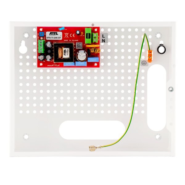 APS-70-240-E - Zasilacz impulsowy 230V AC - 24V DC, 4A, 72W w obudowie wewnętrznej - ATTE | 5902143690849