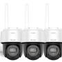 WIFIKIT-BP4-4CH + 2x WIFICAM-PT4 - Zestaw do monitoringu WiFi EasyLink, 1x Kamera tubowa 4Mpx + 2x Kamera obrotowa 4Mpx, Rejestrator NVS - HiLook by Hikvision