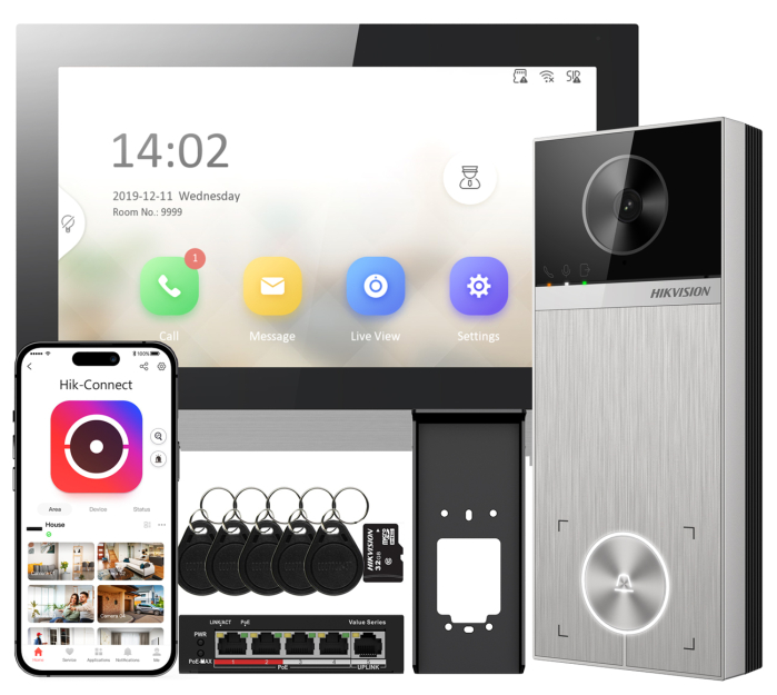 DS-KIS613-S - Wideodomofon IP, 7