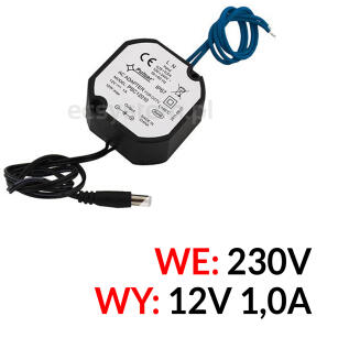 PSC12010 - Zasilacz impulsowy 12V/1A - Pulsar | 5906881447673