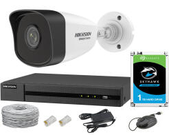 Zestaw do monitoringu IP, kamera FullHD, NVR PoE, Dysk HDD 1Tb - Hikvision Hiwatch | 5904035370068