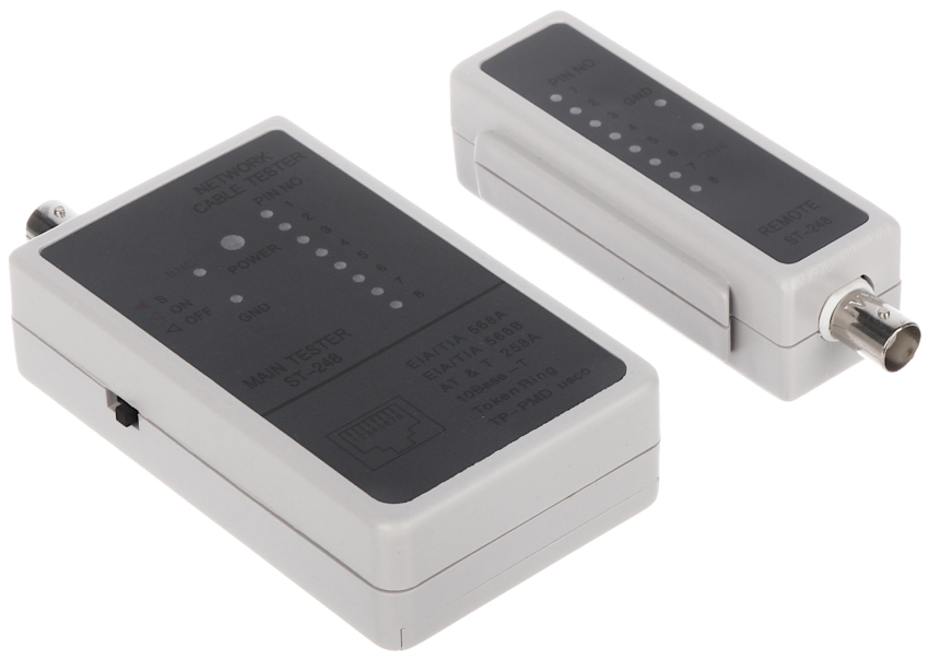 ST-248 - Tester okablowania RJ45, UTP, FTP, BNC
