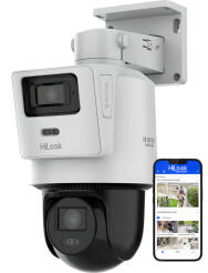 PTZ-D4 - Kamera obrotowa IP TandemVu 4Mpx+4Mpx, 2.8mm + 8mm, Smart Hybrid Light - HiLook By Hikvision | 5905172116991
