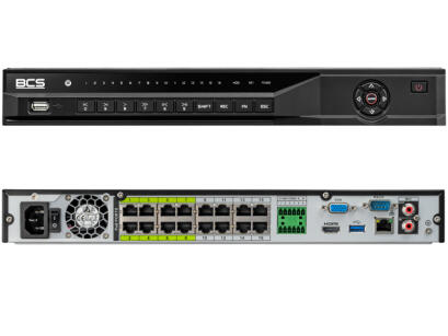 BCS-L-NVR1602-A-4K-16P-AI - Rejestrator IP 16- kanałowy, do 24Mpx, 2x HDD, Ai - BCS LINE | 5904890700468