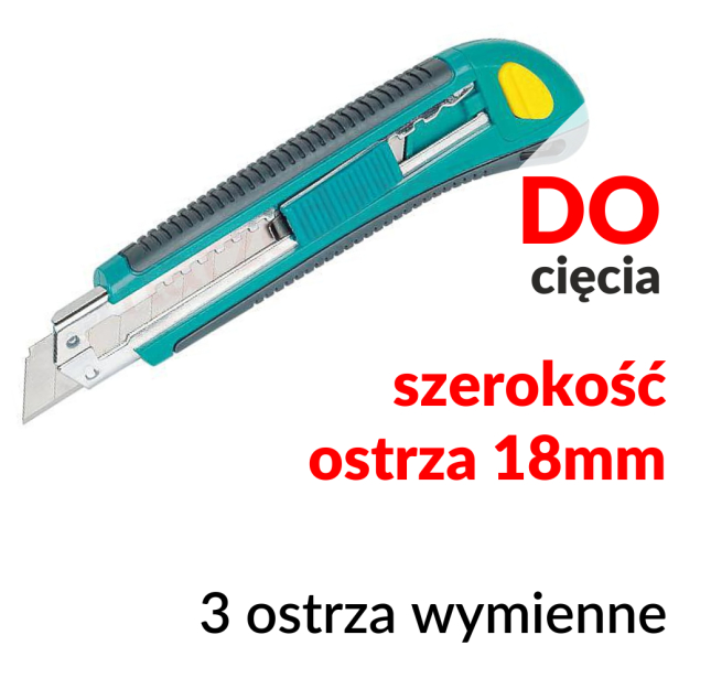 WF4138000 - Nóż 18mm z odłamywanym ostrzem - Wolfcraft | WF4138000