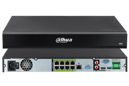 NVR5208-8P-XI/Pro - Rejestrator IP 8-kanałowy, do 32Mpx, 8x PoE, 2x HDD, AI Xinghan - Dahua | 6937552418134