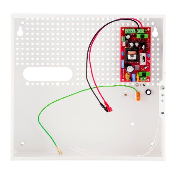 AUPS-70-120-F - Zasilacz buforowy impulsowy 230V AC - 12V DC, 6A, 72W w obudowie natynkowej z miejscem na akumulator 18Ah - ATTE | 5902143690955