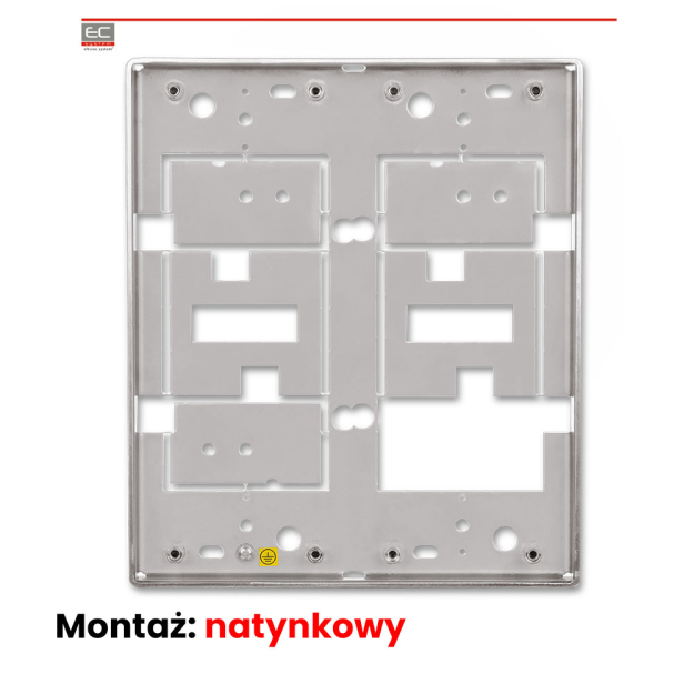 CDN-P-S2 NT - Podwójna ramka natynkowa, stal nierdzewna - ACO | CDN-P-S2 NT