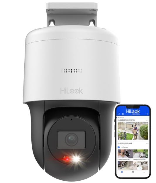 PTZ-N4MP - Kamera obrotowa IP 4Mpx, 2.8mm, Smart Hybrid Light, Audio - Hilook by Hikvision | PTZ-N4MP