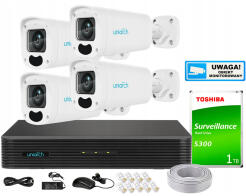 Zestaw Monitoringu IP UNIARCH 4Mpx 4 Kamery IPC-B314-APKZ | IPC-B314-APKZ + NVR