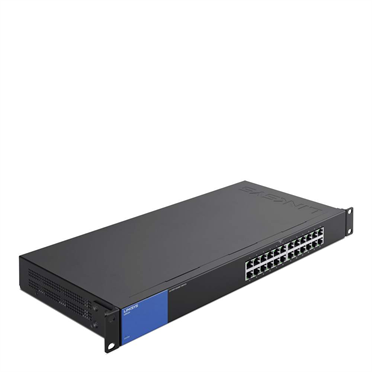 24x 10/100/1000Mbps - LGS124-EU - Switch 24-portowy gigabitowy 19'' - LINKSYS | LGS124-EU