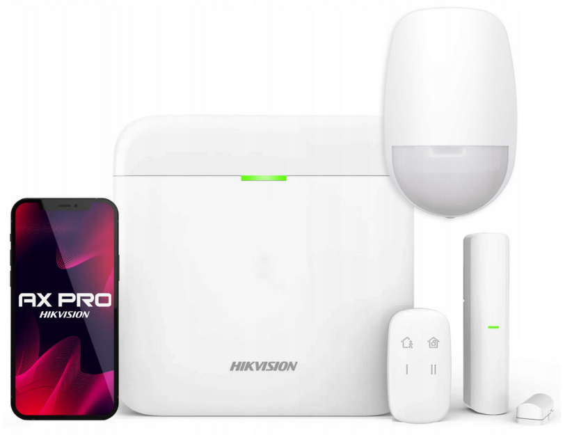 DS-PWA64-Kit-WE - Zestaw alarmowy bezprzewodowy AX PRO, WiFi, 2G/GPRS - Hikvision | 6941264061359