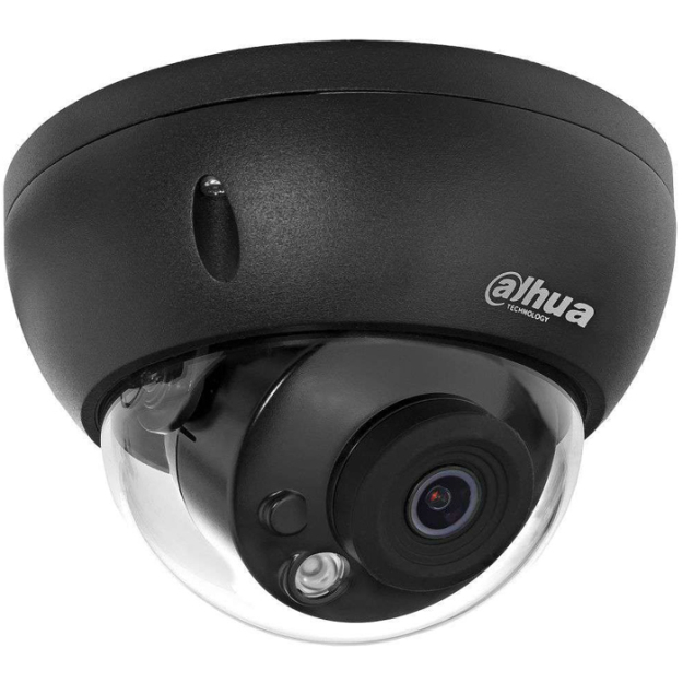 IPC-HDBW3541E-AS-0280B BLACK - Kamera kopułkowa IP, 5Mpx, 2.8mm, IK10, WizSense, Starlight - Dahua | IPC-HDBW3541E-AS-0280B-BLACK