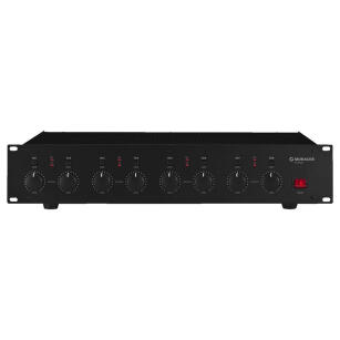 PA-1850D - Cyfrowy wzmacniacz PA, 8x50W RMS, klasa D - MONACOR | PA-1850D