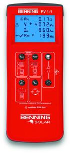 PV 1-1 - Miernik instalacji fotowoltaicznej - Benning