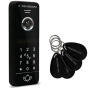 RM-T402HD BLACK/RC-411HD-CK - Zestaw wideodomofonowy z czytnikiem RFID oraz klawiaturą numeryczną, analogowy, 2Mpx, WiFi, LAN, microSD - Revizoom | RM-T402HD BLACK/RC-411HD-CK
