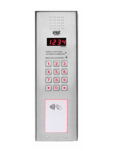 1052/101VD-RF - Cyfrowy panel Matibus Vertical - 1xczytnik RFID, okno informacyjne - Miwi-Urmet | 1052/101VD-RF