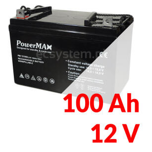 PM 121000 - Akumulator PowerMAX 100Ah 12V - MaxBat | PM 121000