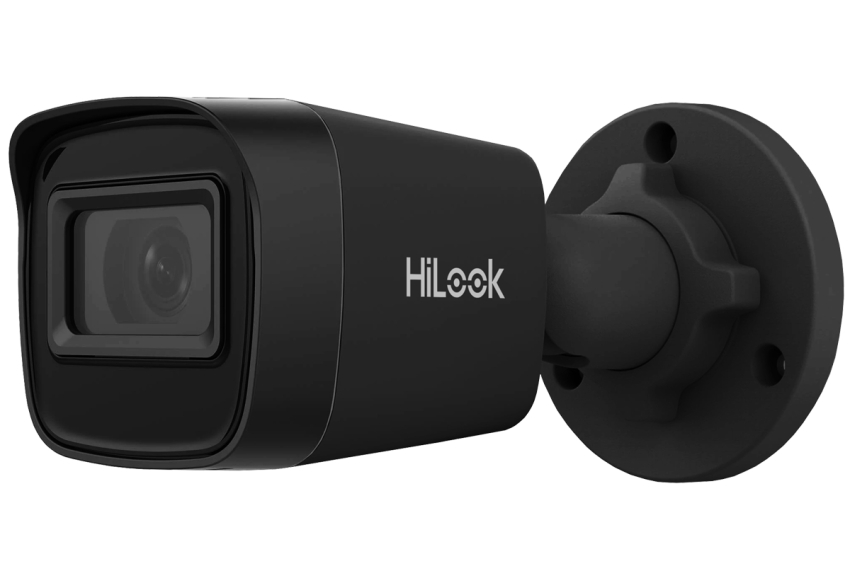 IPCAM-B4-P BLACK - Kamera tubowa IP 4Mpx, 2.8mm, IR20m, PoE - HiLook by Hikvision | IPCAM-B4-P BLACK