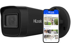 IPCAM-B4-P BLACK - Kamera tubowa IP 4Mpx, 2.8mm, IR20m, PoE - HiLook by Hikvision | IPCAM-B4-P BLACK