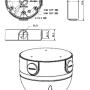 BCS-AD23 - Adapter montażowy do kamer kopułkowych - BCS LINE - 2