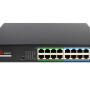SW1816POE-160-E - Switch PoE 16+2, zarządzalny, Uplink 1000Mb/s, 160W 