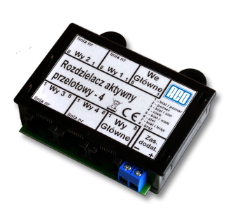 CDNVRa4 - Rozgałęźnik aktywny, przelotowy, 4 wyjściowy - ACO | CDNVRa4