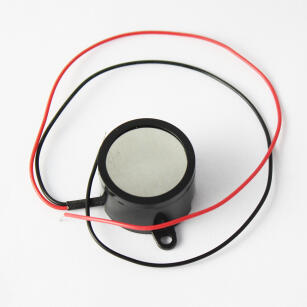 Buzzer / sygnalizator akustyczny 8-15V / 15mA / 28mm z przewodami, dźwięk przerywany | FCE28 2P12L