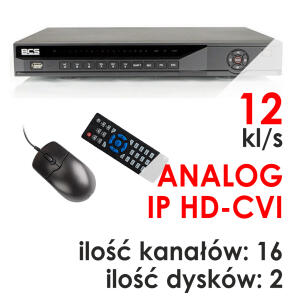 BCS-CVR1602-III - Rejestrator 16-kanałowy 1080P HD-CVI / ANALOG / IP - BCS
