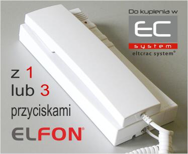A-U1 / A-U1/3 - Unifon analogowy z 1 przyciskiem / 3 przyciskami - Elfon | 5905668417724