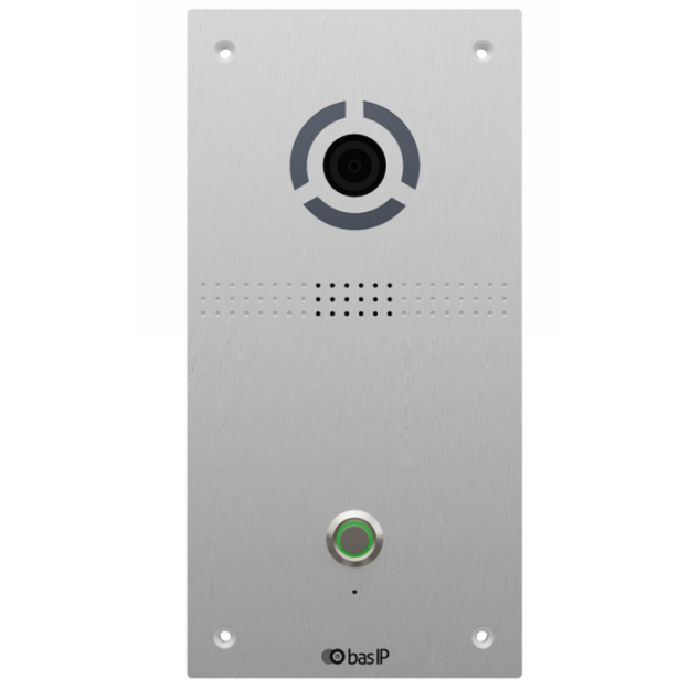 AV-04FD SILVER - Panel bramowy IP, 1-przyciskowy, podtynkowy - BasIP | 5060514913529