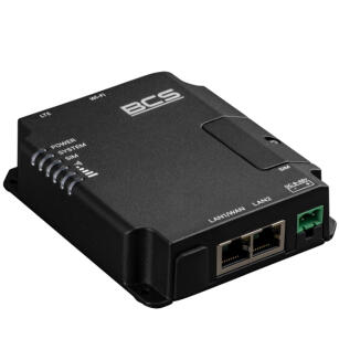 BCS-R4G-1W1L-P - Router przemysłowy LTE 4G/3G, 2x 10/100Mbps, 1x WAN+1x LAN, 1x slot SIM, PoE - BCS | 5904890705371