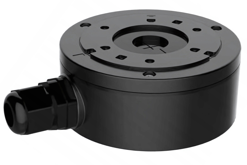 EI-1280ZJ-XS BLACK - Adapter montażowy z dławikiem do kamer - EIFLEX | EI-1280ZJ-XS BLACK