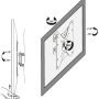 BRATECK-LDA05-220 - Uchwyt monitora LCD/Plazma 17