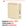 03/P - Dzwonek Gong Dwutonowy Plus 230V - ORNO - 4