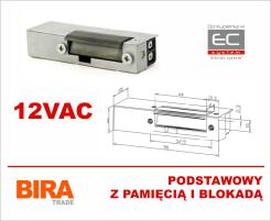 EL1-004 - Elektrozaczep 12VAC podstawowy z pamięcią i blokadą - Biratronik | EL1-004