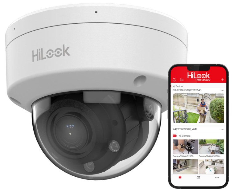 IPC-D640HA-LZU - Kamera kopułkowa IP 4Mpx, 2.8-12mm Motozoom, Smart Hybrid Light 30m, IK10 - HiLook by Hikvision | IPC-D640HA-LZU
