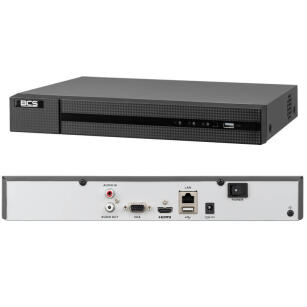 BCS-B-NVR1602 - Rejestrator IP 16-kanałowy do 8Mpx, 2x HDD - BCS Basic | BCS-B-NVR1602